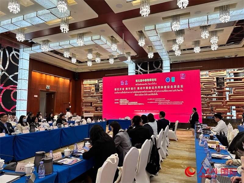 第五屆中泰智庫論壇現場。人民網 孫書宇攝