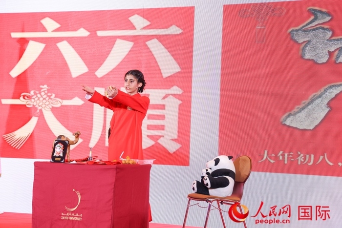 快板表演。人民網(wǎng)記者任皓宇攝